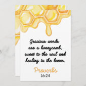 Bible Quotes, Christian Card, Gracious words サンキューカード (正面/裏面)
