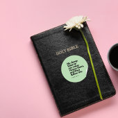 Bible Quotes: John 10:27, Gospel Verse #1 ラウンドシール