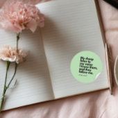 Bible Quotes: John 10:27, Gospel Verse #1 ラウンドシール