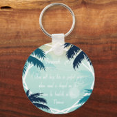 Bible scripture Isaiah 26:3 キーホルダー (正面)