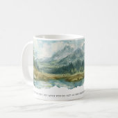 Bible Scripture Isaiah 41:10 Mountain Mug コーヒーマグカップ (正面左)