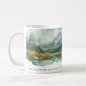 Bible Scripture Isaiah 41:10 Mountain Mug コーヒーマグカップ (左)