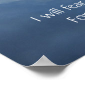 Bible Scripture Psalm 23:4 Fear No Evil... ポスター (角)