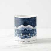 Bible Scripture Snow Mountain Romans 12:10 Mug コーヒーマグカップ (中央)
