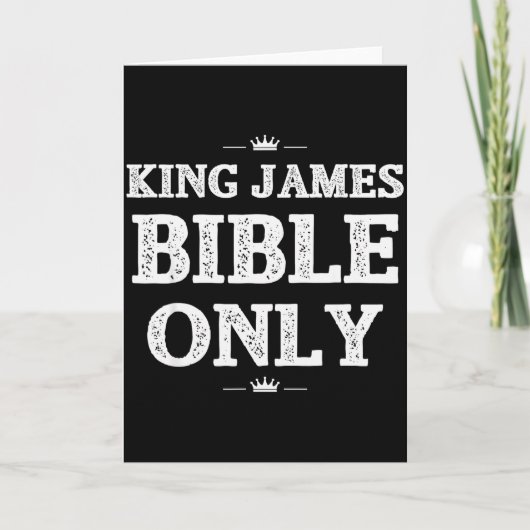 Bible Scripture Verses King James Bible Christian  カード (正面)
