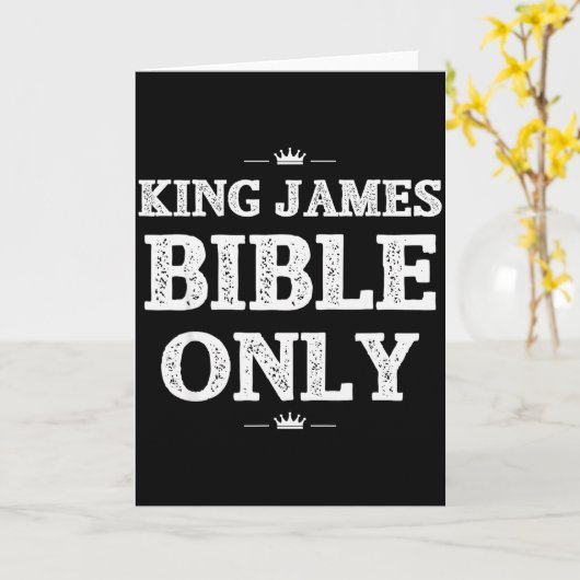 Bible Scripture Verses King James Bible Christian  カード (黄色い花)