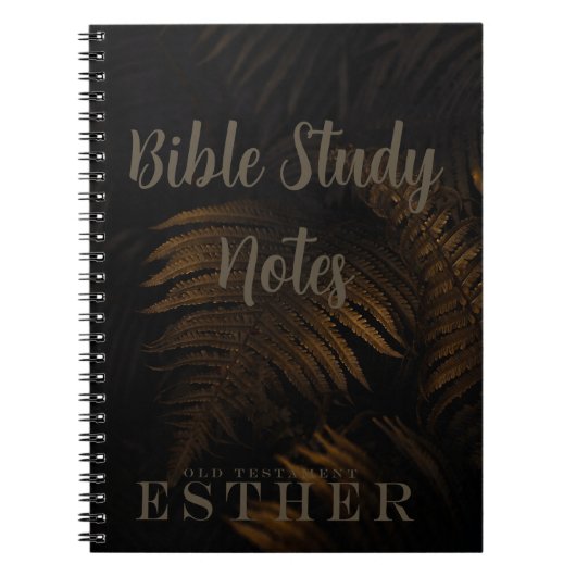 Bible Study-Esther ノートブック (正面)