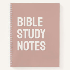 Bible Study Notes – Rose Taupe Spiral Notebook ノートブック
