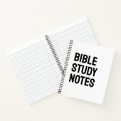Bible Study Notes – White Spiral Notebook ノートブック (内部)