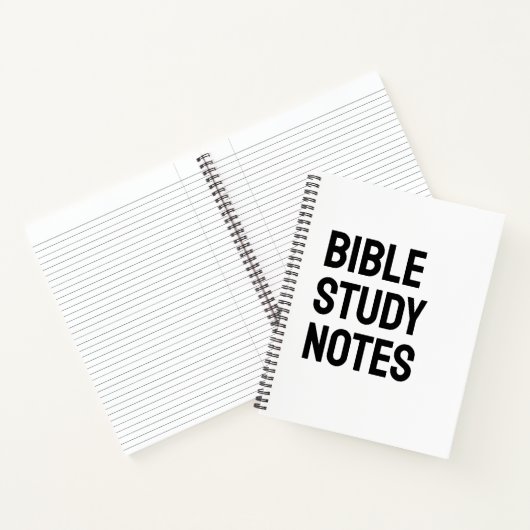 Bible Study Notes – White Spiral Notebook ノートブック (内部)