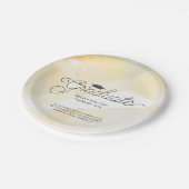 Bible Verseで金ゴールド抽象芸術を卒業 ペーパープレート (アングル)