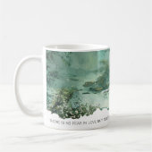 Bible Verse 1 John 4:18 Nature Faith Mug コーヒーマグカップ (左)