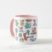 Bible Verse Affirmations Mug マグカップ (正面左)