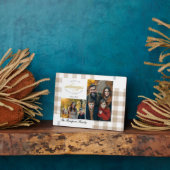 Bible Verse Beige Family Photo Collage Scripture フォトプラーク (側面)