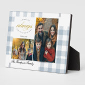 Bible Verse Blue Family Photo Collage Scripture フォトプラーク (側面)