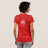 Bible Verse But God Typography  PersonalizeT-Shirt Tシャツ (裏面フル)