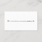 Bible Verse Cards, Religious Motivational, Be Kind コーリングカード (裏面)