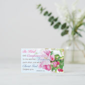 Bible Verse Cards, Religious Motivational, Be Kind コーリングカード (スタンド正面)