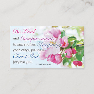 Bible Verse Cards, Religious Motivational, Be Kind コーリングカード