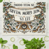 Bible Verse Christian Encouragement Tea Towel キッチンタオル (折り畳み)