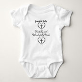 Bible Verse Custom Baby Bodysuit  ベビーボディスーツ (正面)