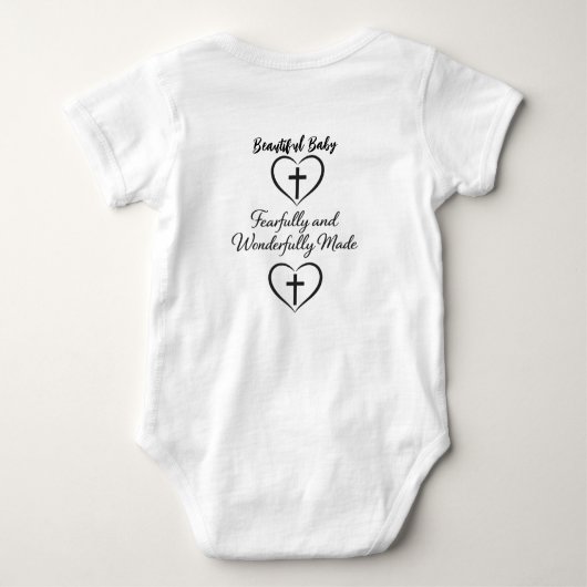Bible Verse Custom Baby Bodysuit  ベビーボディスーツ (裏面)