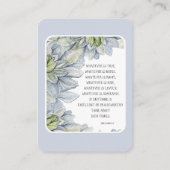 Bible Verse Earring Display  Business Card 名刺 (裏面)
