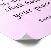 Bible Verse, Exodus 14:14 ポスター (角)