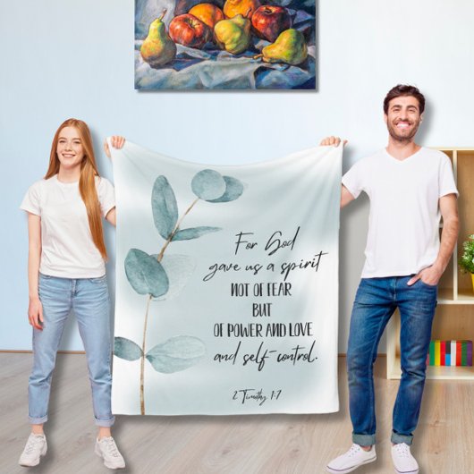 Bible verse fleece blanket フリースブランケット