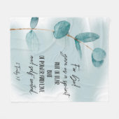 Bible verse fleece blanket フリースブランケット (正面(横))