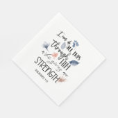 Bible verse Floral  スタンダードランチョンナプキン (角)