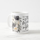 Bible Verse Floral Coffee Mug コーヒーマグカップ (正面左)