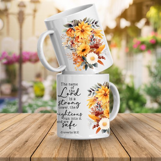 Bible Verse Floral Coffee Mug コーヒーマグカップ
