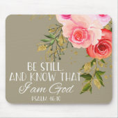 Bible verse floral Mouse pad マウスパッド (正面)