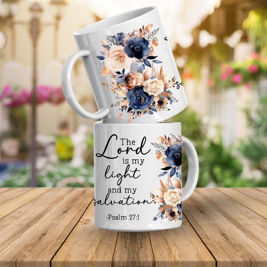 Bible Verse Floral Psalms Coffee Mug コーヒーマグカップ