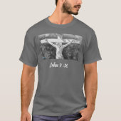 Bible Verse 'For God' Cross Personalize Tシャツ (正面)