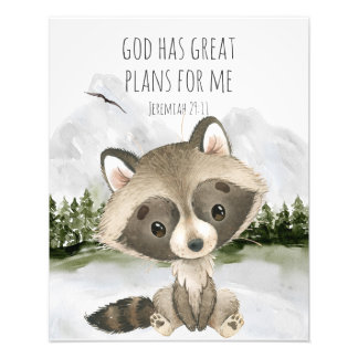 Bible Verse God Has Great Plans for Me フォトプリント