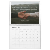 Bible Verse Gold Cross Arched Photo Gallery カレンダー (2月 2027)