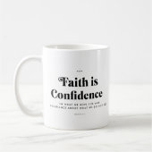 Bible Verse Hebrews 11:1 Mug コーヒーマグカップ (左)