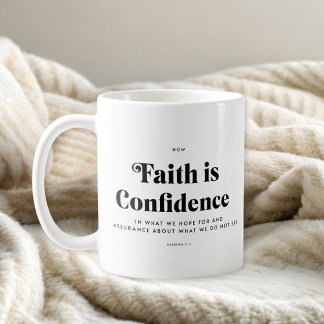 Bible Verse Hebrews 11:1 Mug コーヒーマグカップ