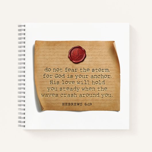 BIBLE VERSE - Hebrews 6:19 - Journal ノートブック (正面)