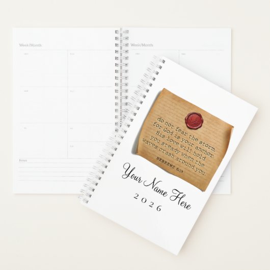 BIBLE VERSE - Hebrews 6:19 - Personalized Planner プランナー手帳 (ディスプレー)