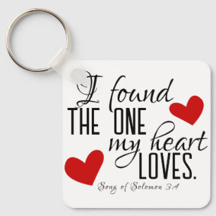Bible Verse I Found the One Loves Photo キーホルダー