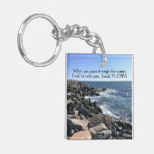 Bible Verse I Will Be With You Photo of 海 キーホルダー (正面左)