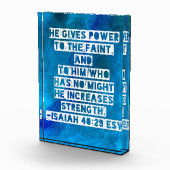 Bible Verse Isaiah 40:29はがき フォトブロック (右)