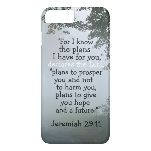 Bible Verse Jeremiah 29:11わたしは自分の持っている計画を知っている Case-Mate iPhoneケース (裏面)