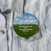 Bible verse, John 10:27, 缶バッジ (インサイチュ)