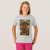 Bible Verse John 3:16 Girl's Tee Shirt Tシャツ (正面フル)