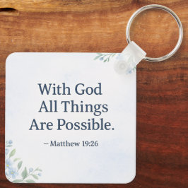 Bible Verse Keychain He Restores My Soul キーホルダー