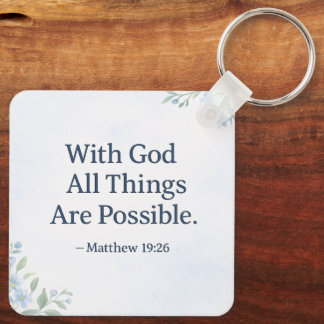 Bible Verse Keychain He Restores My Soul キーホルダー
